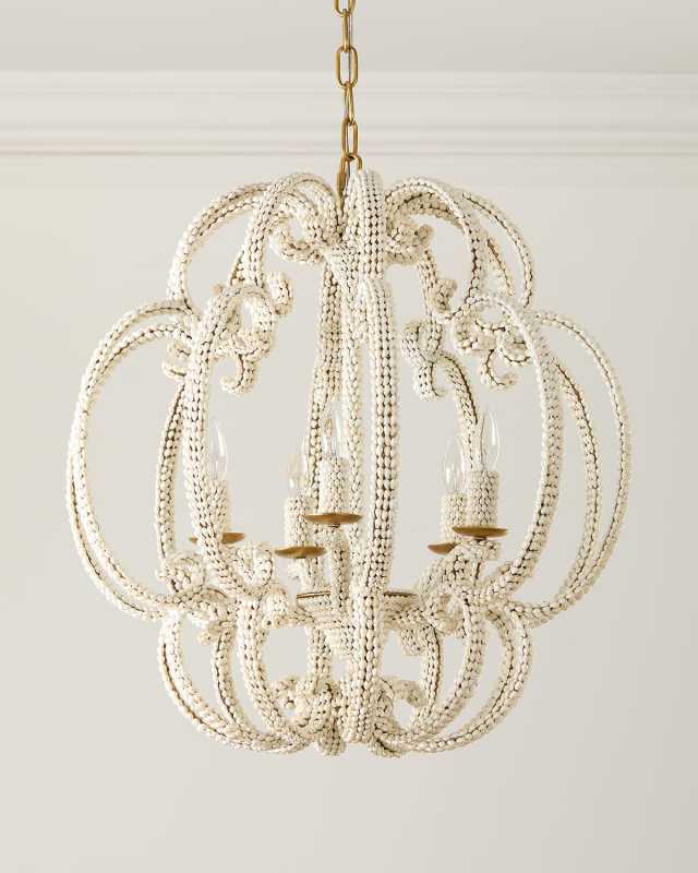 Scroll Shell 5-Light Chandelier - 25"